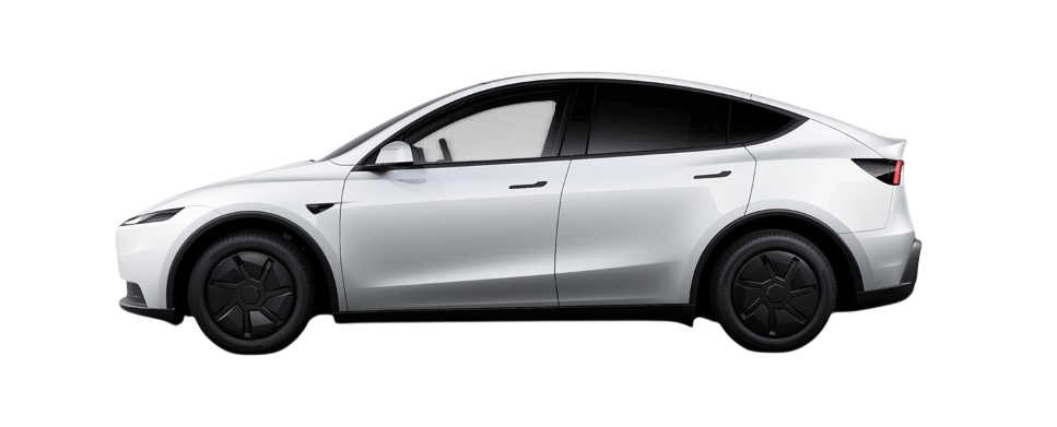 Tesla Model Y noire vue de profil